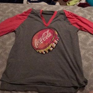 Coca Cola long sleeve hooded shirt